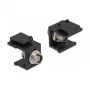 Keystone-Modul DELOCK 86851, flacher FC-Stecker, schwarz, 16,5×24×21,8 mm