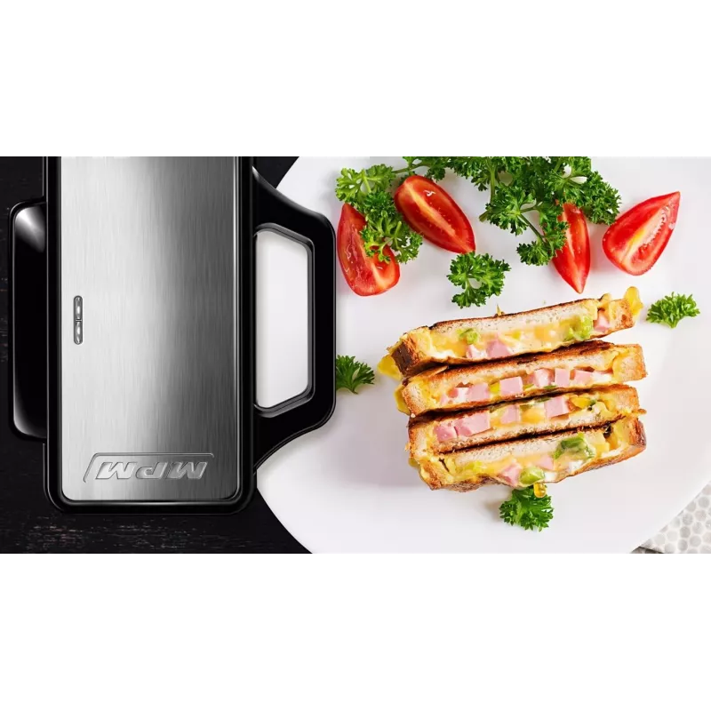 Sandwichmaker MPM MOP-45M, antihaftbeschichtete Platten, Kapazität 2 Scheiben