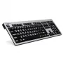 Tastatur Logickeyboard LKB-LPRNTWB-AJPU Office USB Französisch Schwarz Silber