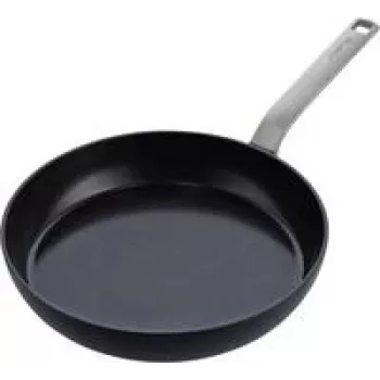 Bratpfanne GreenPan CC006387-001, Allzweckpfanne rund, 28 cm, schwarz mit Edelstahl