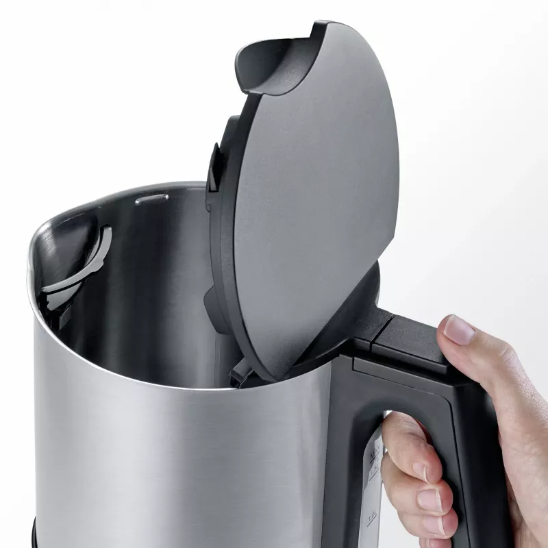 Severin WK 3409 Wasserkocher 1,7 L Schwarz - Edelstahl 2200 W (WK 3409)