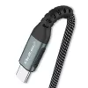 USB-Kabel Qoltec 52358 1,5 m USB-C Schwarz USB 2.0 0,48 Gbit/s