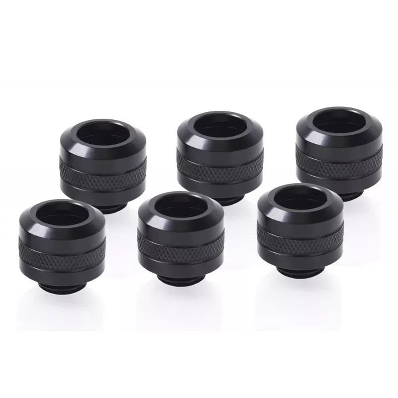 Fitting-Kit Alphacool 17475 — Messing-Fittings, schwarz, Ø 22 mm, H 20 mm