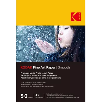 Kodak Fine Art Papier 230g matt beschichtet glatt 4/6x50