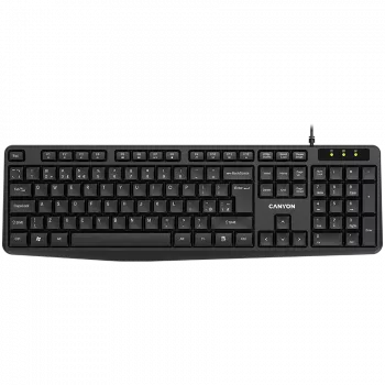 Kabelgebundene Tastatur CANYON KB-1 UK-Layout Schwarz