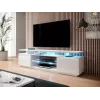 RTV-Schrank EVA 180x40x56 weiß/weiß glänzend