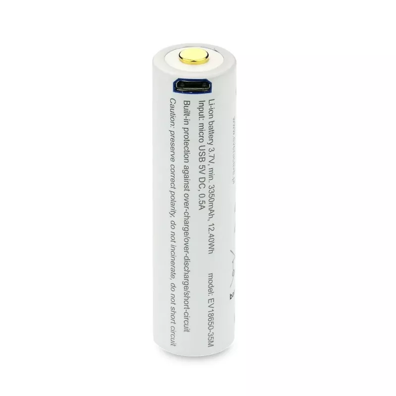 18650 Li-Ion 3.7V everActive 3500mAh battery (1 Stk.) micro-USB with protection