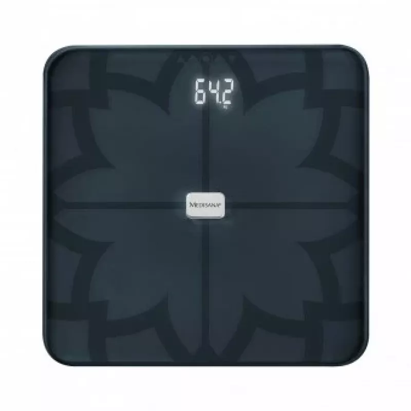 Medisana BS 450 Körperanalysewaage, max. 180kg, Schwarz, Bluetooth, ITO Sensoren (40510)