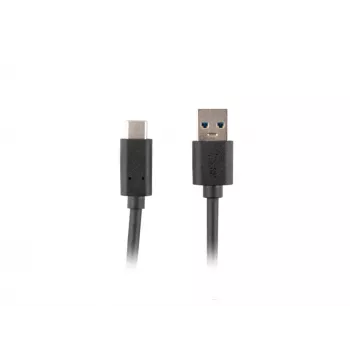 Lanberg CA-USBO-31CU-0018-BK USB-Kabel 1,8 m USB 3.2 Gen 1 (3.1 Gen 1) USB-C USB-A Schwarz (CA-USBO-31CU-0018-BK)