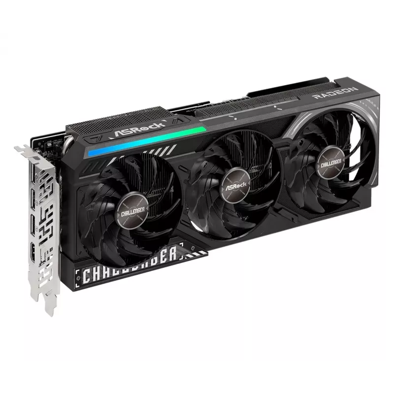 Grafikkarte ASRock Challenger Radeon RX 9070 XT — 16 GB GDDR6, 256-Bit, PCIe 5.0, 3-Lüfter-Aktivkühlung