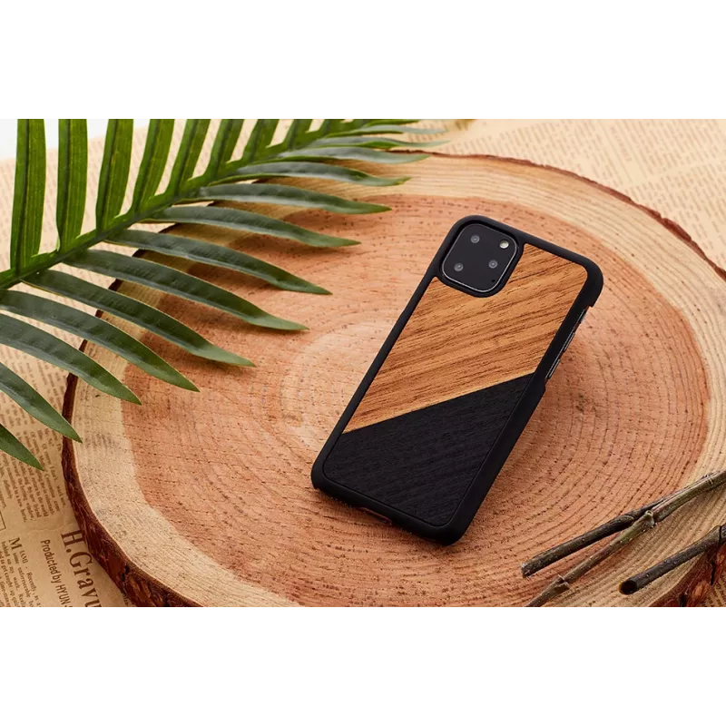 Smartphone-Hülle man and wood für iPhone 11 Pro Max — Western Schwarz