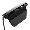 Hub Baseus T-Space mit USB-C-auf-Lightning-Kabeln für Tesla-Fahrzeuge (schwarz)