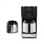 Caso | Kaffeemaschine mit zwei Isolierkannen | Taste & Style Duo Thermo | Filterkaffeemaschine | 800 W | Schwarz/Edelstahl