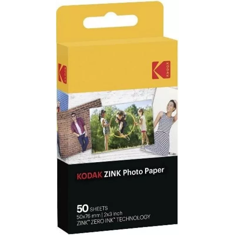 Fotopapier Kodak ZINK 50 Stück 50 x 76 mm