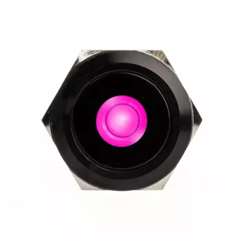 DimasTech Vandalismustaster 25mm Schwarzline Dot RGB (PD224) vandal-resistenter Drucktaster