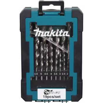 Bohrer-Set Makita D-78352 HSS-GS, 19-teilig aus Schnellarbeitsstahl-Spiralbohrer