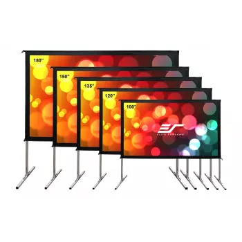 Elite Screens | Yard Master 2 Mobile Outdoor Leinwand WV-Dual | OMS100H2-DUAL | Diagonale 100 Zoll | 16:9 | Sichtbare Bildbreite (B) 222 cm