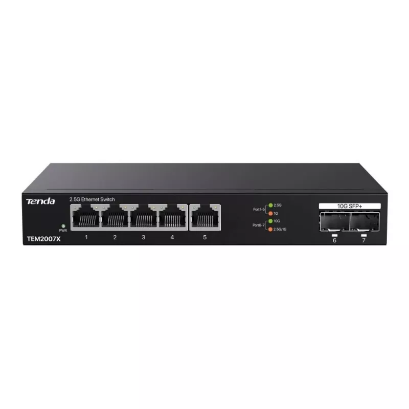 Tenda TEM2007X Netzwerk-Switch 2.5G Ethernet 5 Ports