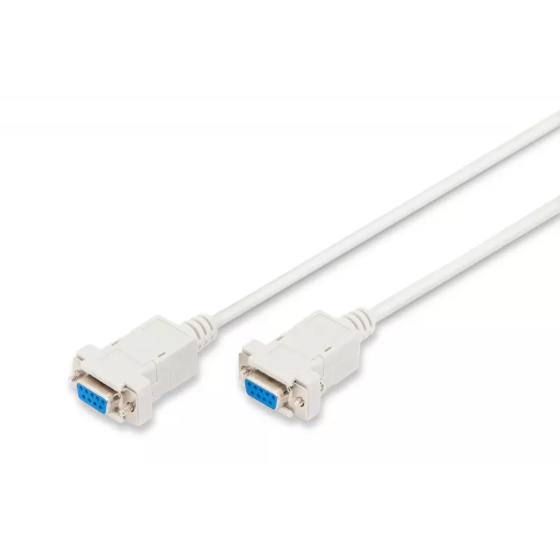 Assmann Nullmodem-Verbindungskabel. D-Sub9 B/B. 3,0 m. Snap-Hauben. be (AK-610100-030-E)