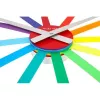 NeXtime Uhr 2995di Colour Guide, Ø 60 cm, Wand, Mehrfarbig