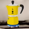 Moka pot Bialetti Rainbow Schwarz Gelb