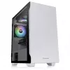 PC-Gehäuse Thermaltake S100 Tempered Glass Snow Edition Micro Tower Weiß