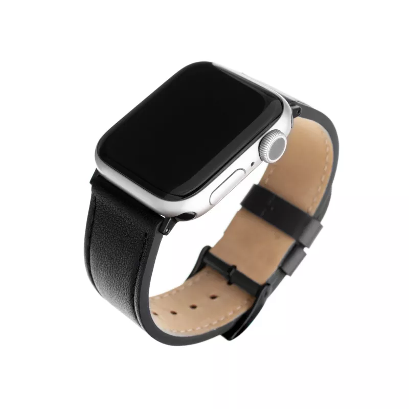 Lederarmband für Apple Watch FIXED FIXLST-434-BK — schwarz, Ersatzband