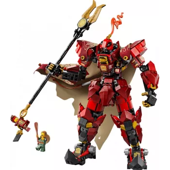 LEGO Bauset NINJAGO 71846 Feuerritter-Mech, 996 Teile, 2 Minifiguren, bewegliche Gliedmaßen, 260 mm Höhe