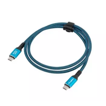 USB-C Kabel M/M USB4 1,5M 240W 60Hz Schwarz-Blau