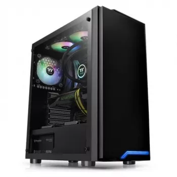 Thermaltake H100 TG MIDI Tower Schwarz