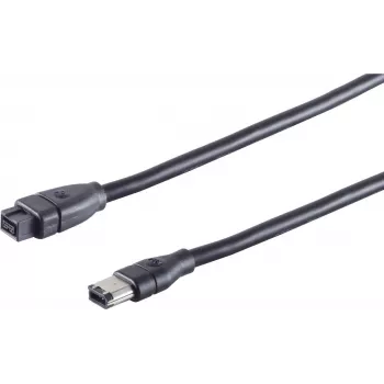 Firewire-Kabel ShiverPeaks AK FW 9P-6P 1,8–2,0 m, 9-polig auf 6-polig IEEE 1394 Verbindung
