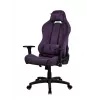 Gaming-Stuhl Arozzi Torretta SoftFabric Lila – ergonomisches Design, verstellbare Armlehnen, neigbare Rückenlehne
