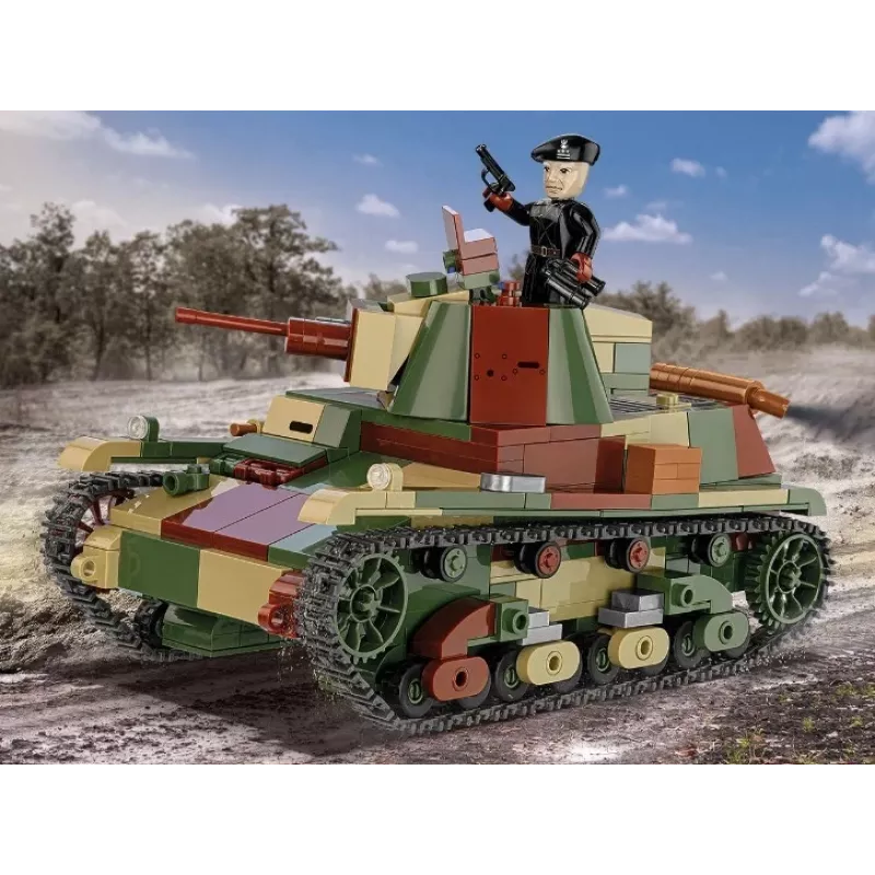 Cobi Bausteine Leichter Panzer 7TP Modell, 669 Teile, COBI-2661