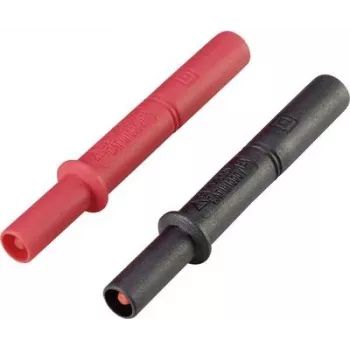 VOLTCRAFT MSL-505 Prüfspitzen-Verlängerung [4 mm-Stecker - Buchse 4 mm] Schwarz, Rot (VC-8085010)