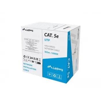 Lanberg LCU5-15CC-0305-S Netzwerkkabel Grau 305 m Cat.5/Cat.5e U/UTP (UTP)