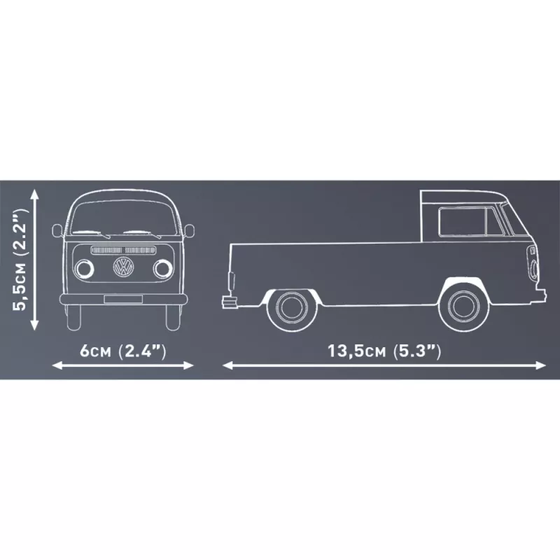 Cobi Modellbausatz Volkswagen T2a Pritschenwagen 1:35 grau