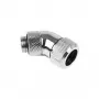 Alphacool Eiszapfen 13mm HardTube-Schraubfitting 45° drehbar G1/4 - Chrom (17406)