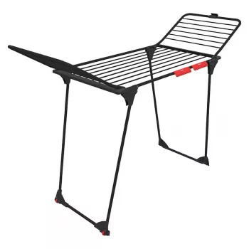 Wäscheständer VILEDA King Ultimate 174096 — faltbarer Stahlständer, 20 m Trockenfläche, Rollen, 112 cm Höhe