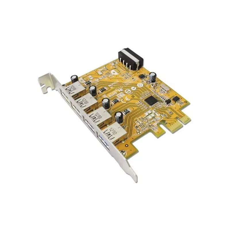 Interne USB 3.2 Gen 1 (5 Gbit/s) PCIe-Schnittstellenkarten-Adapter — Sunix USB4300N, 78×121×18 mm