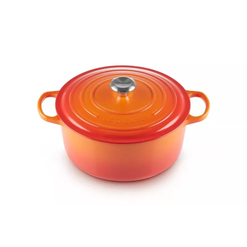 Le Creuset 21177280902430 6,7 L Runder Topf Orange, Rot