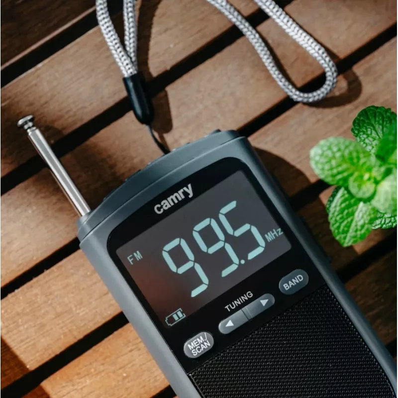 Camry | Tragbares Miniradio | CR 1905 | Weckfunktion | Schwarz