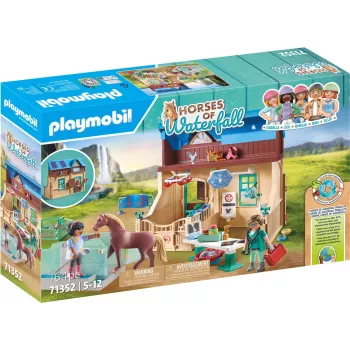 Playmobil Horses of Waterfall - Reittherapie & Tierarztpraxis - Rollenspiel & Fantasiespiel für Kinder von 5 bis 10 Jahren - Fat Brain Toys