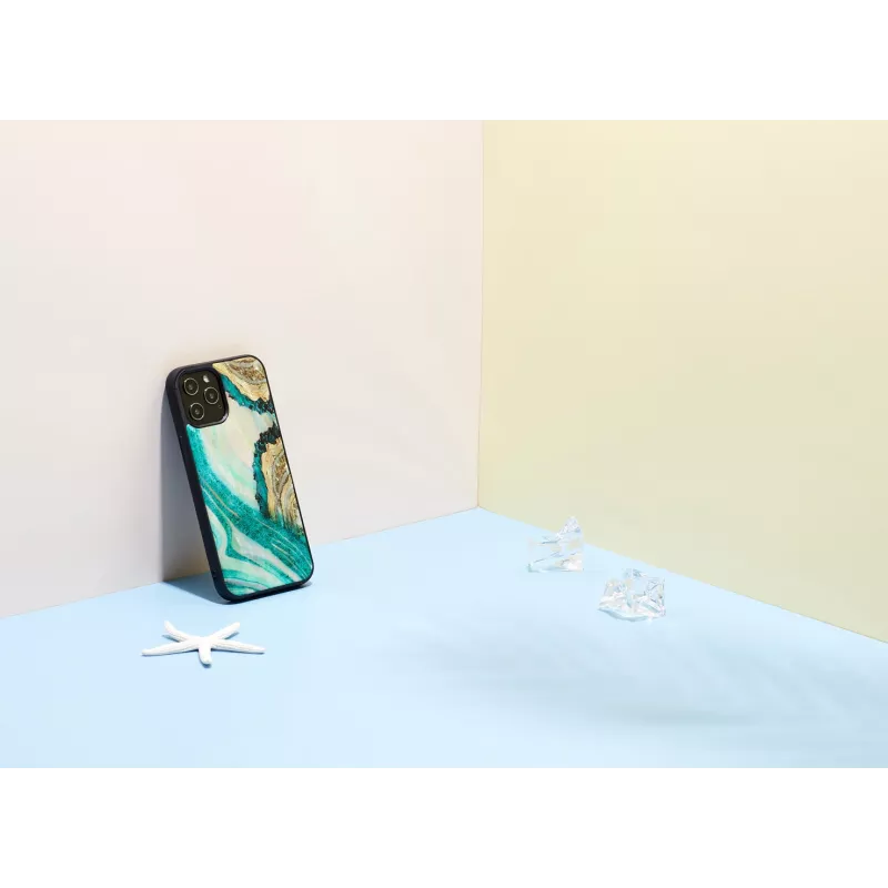 Schutzhülle iKins für Apple iPhone 12 Pro Max – Design Aqua-Achat