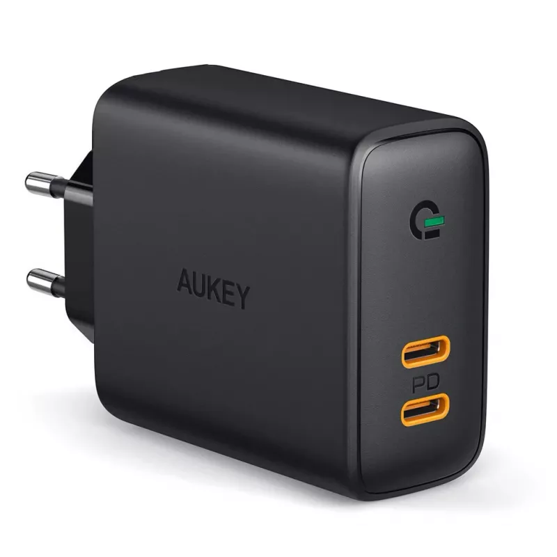AUKEY PA-D2 Ladegerät für Mobilgeräte 36W Schwarz Innenbereich