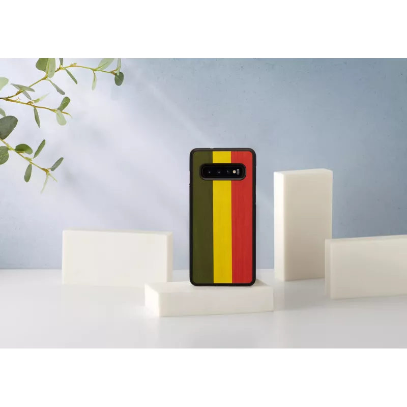Smartphone-Hülle man and wood für Galaxy S10 — reggae Schwarz Schutzhülle