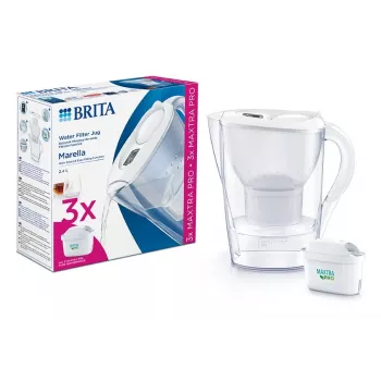 Brita Marella+3 Kartuschen PRO Weiß 2,4 Weiß