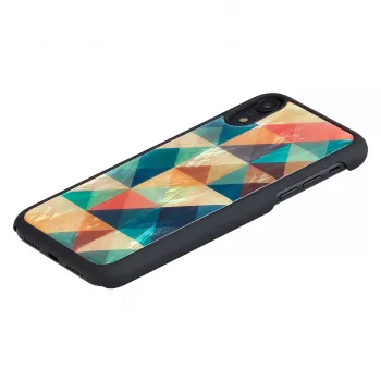 Smartphone-Hülle iKins für iPhone XR — Mosaic Schwarz Schutzhülle