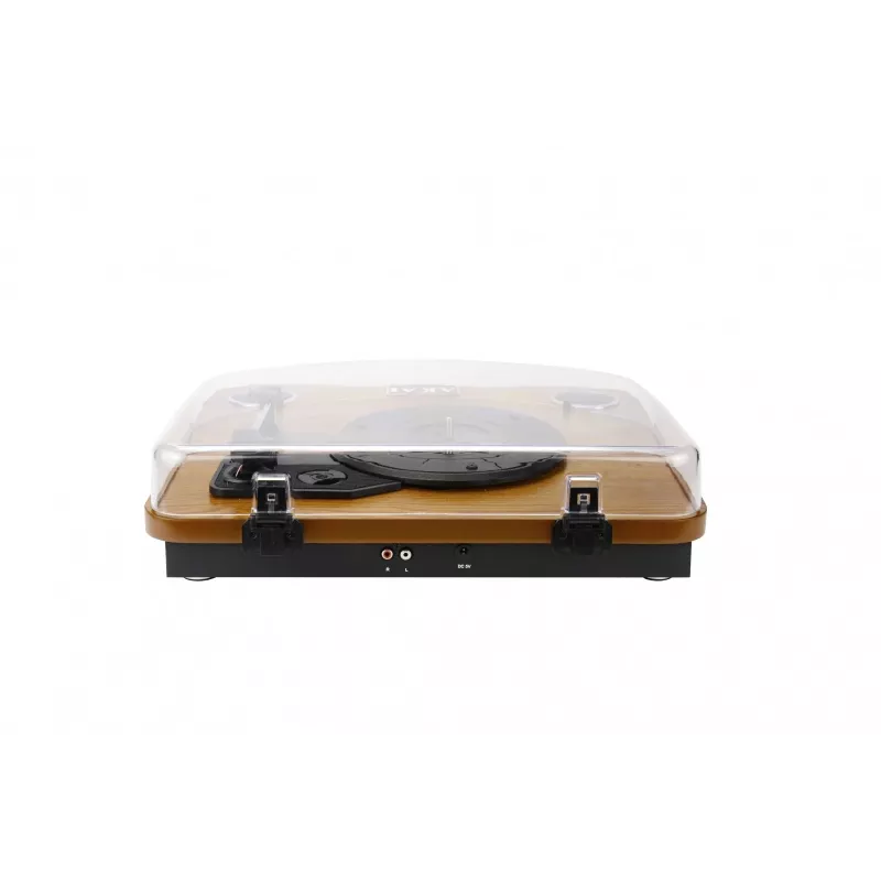 Riemengetriebener Audio-Plattenspieler AKAI ATT-11BT — Braun, 33/45/78 U/min, 0,8 W RMS