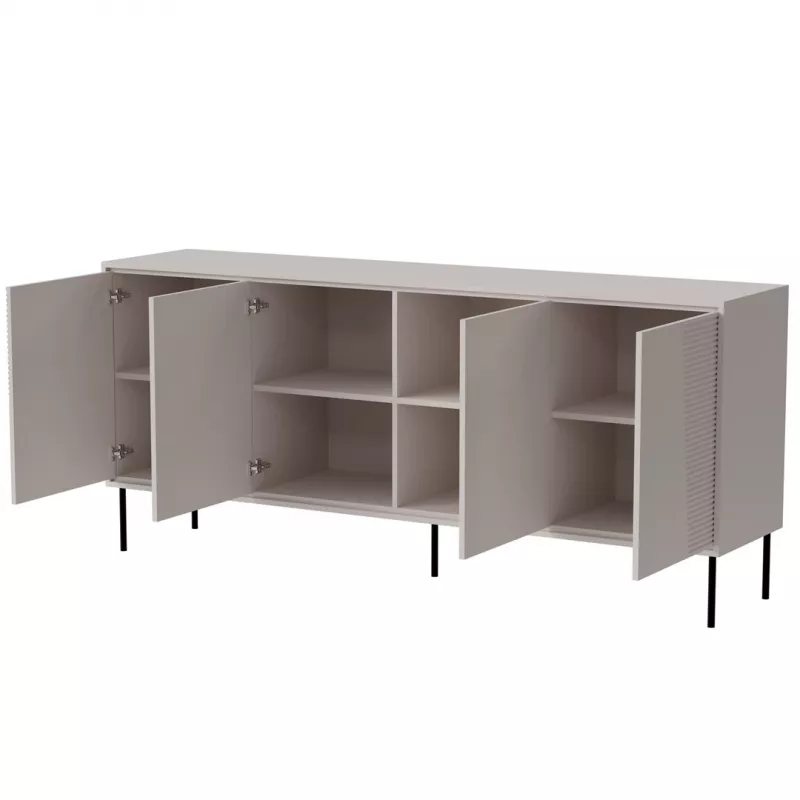 4D Kommode ABI 200x45x88 Kaschmir matt
