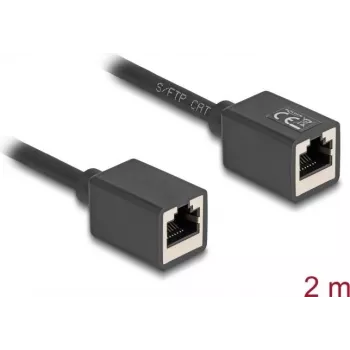 Netzwerkkabel DeLOCK 90331 RJ-45 Cat6a 2 m Schwarz